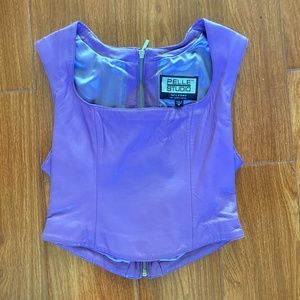 Pelle Studio Wilsons leather experts lavender top
